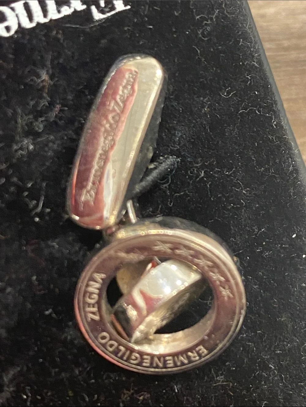 Ermenegildo Zegna Polished Sterling Silver-Tone Coin Cufflinks
